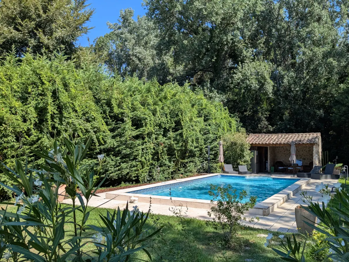 Piscine de la maison d'hôtes le Mas de l'île à Avignon